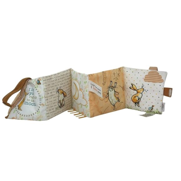 GUESS HOW MUCH I LOVE YOU Lot Nutbrown Hare Bunny Moon Plush Rattle 2 Books - Picture 13 of 13